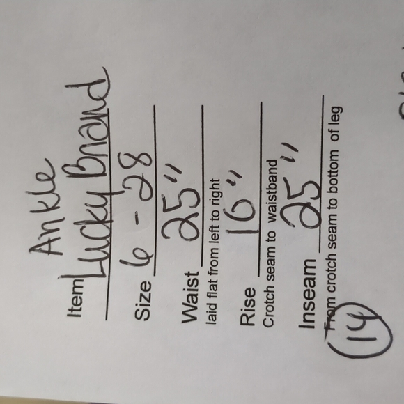 Lucky Brand black raw hem ankle jeans Size 6/28 - Picture 6 of 7